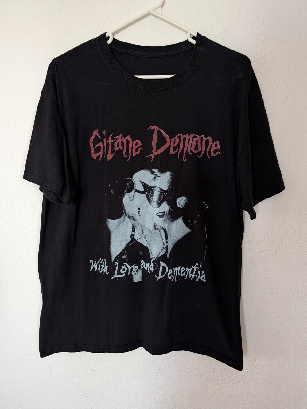 Gitane Demone With Love and Dementia Black T Shirt Missing Size Tag